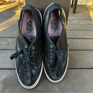 Vans old‎ school black leather sneakers